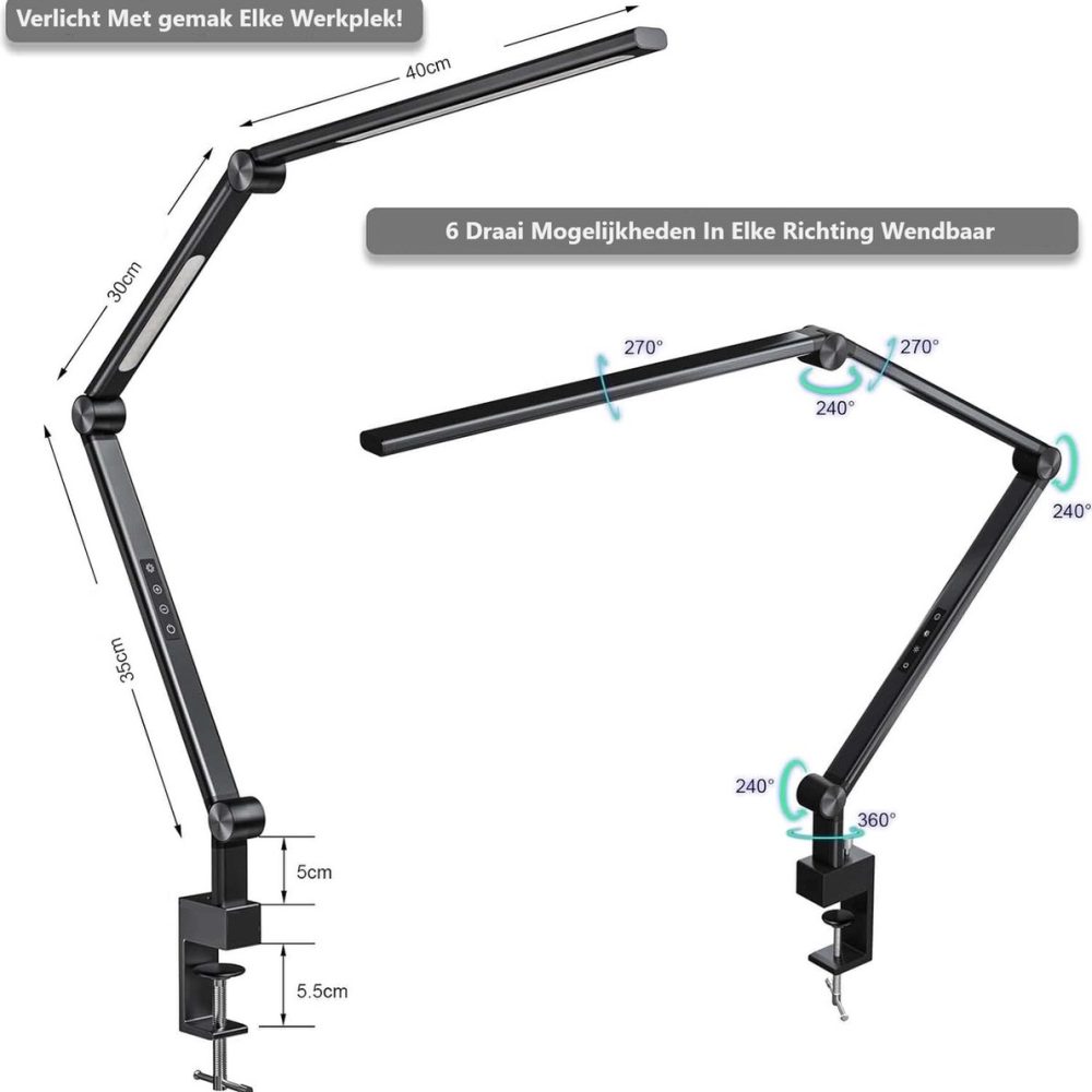 LED Bureaulamp Dual Light Source