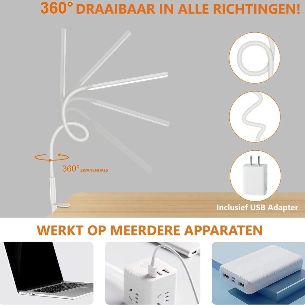 Flexibele bureaulamp led