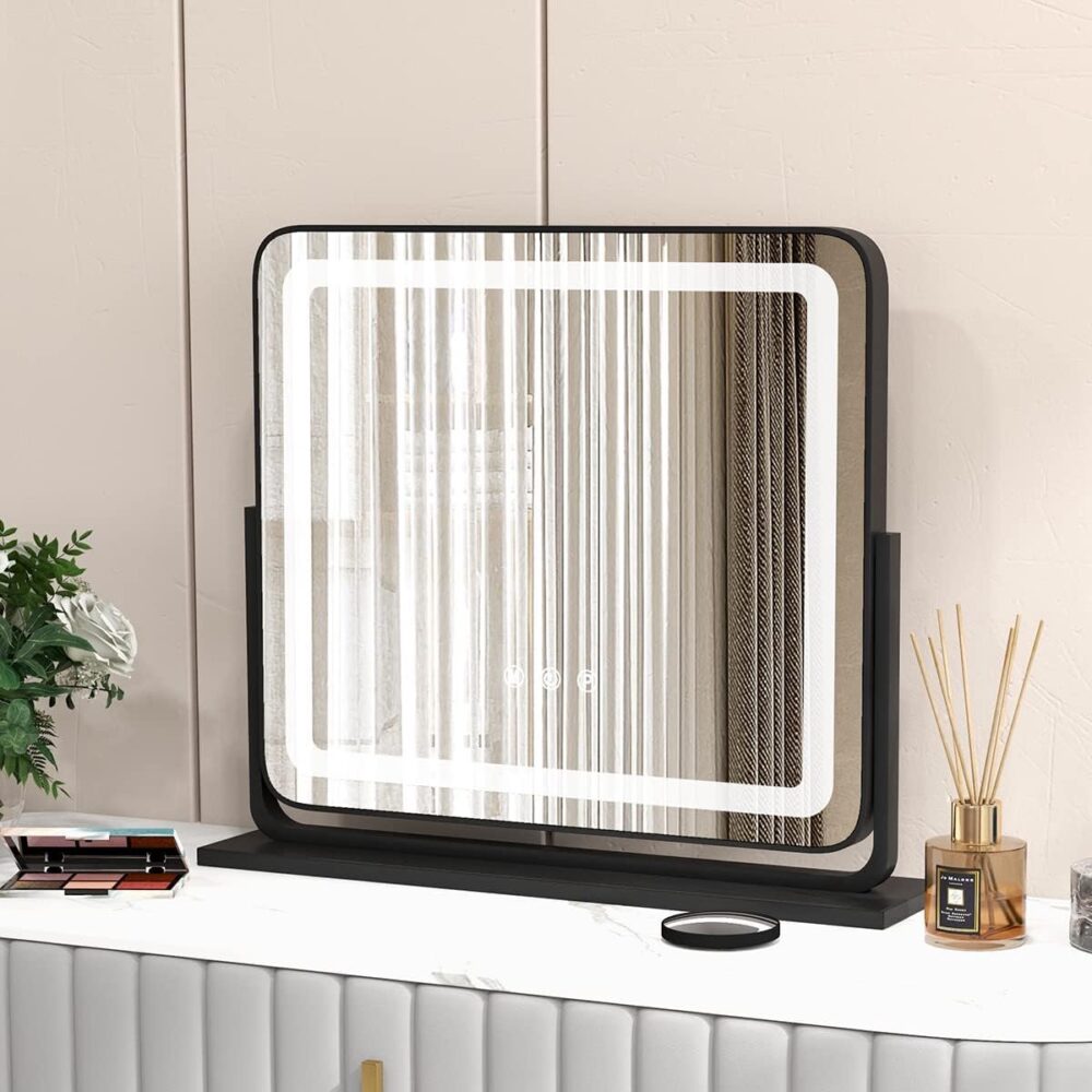 make-upspiegel met verlichting