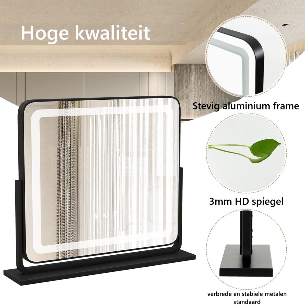make-upspiegel met verlichting
