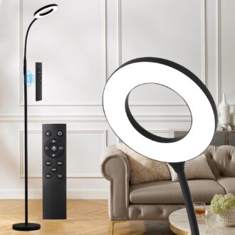 LED Vloerlamp Dimbaar – Moderne LED vloerlamp dimbaar zwart