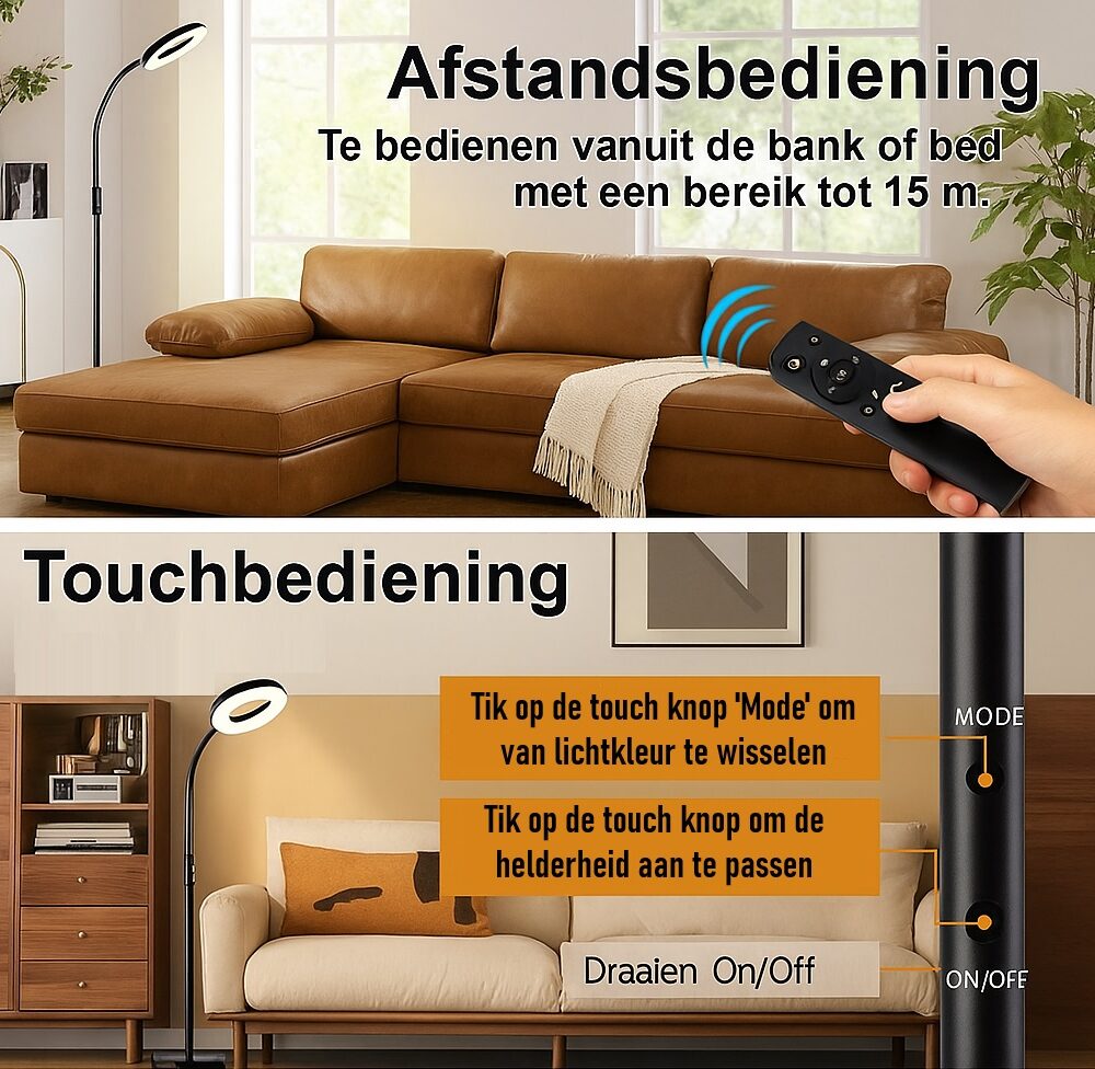 LED Vloerlamp Dimbaar