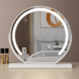 Ronde LED make up spiegel – Wit