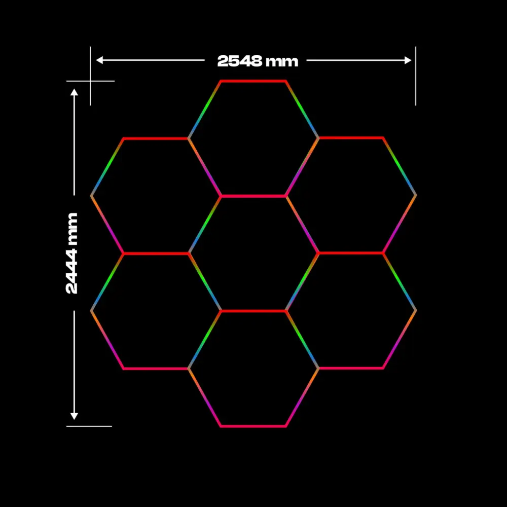Hexagon rgb verlichting