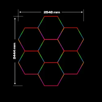 Hexagon rgb verlichting