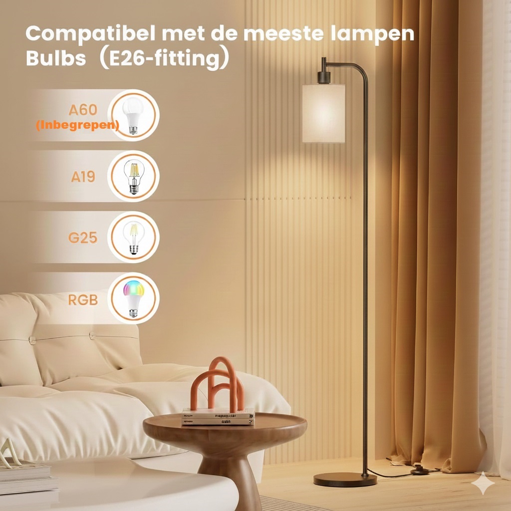 Vloerlamp led dimbaar